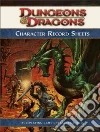 Dungeons & Dragons Character Record Sheets Dungeons & Dragons Character Record Sheets