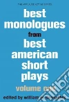 Best Monologues from Best American Short Plays Best Monologues from Best American Short Plays