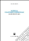 Famiglia e rapporti patrimoniali. Questioni d'attualità Famiglia e rapporti patrimoniali. Questioni d'attualità